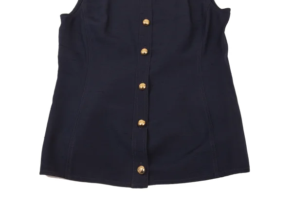 VALENTINO GARAVANI Silk Nep Gold-Button Vest K-176153_006