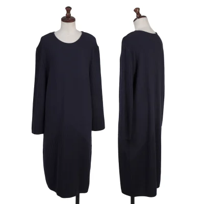 VALENTINO GARAVANI Rib Sleeve Switching Knit Dress