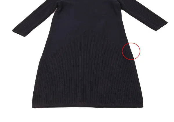VALENTINO GARAVANI Rib Sleeve Switching Knit Dress K-176154_009