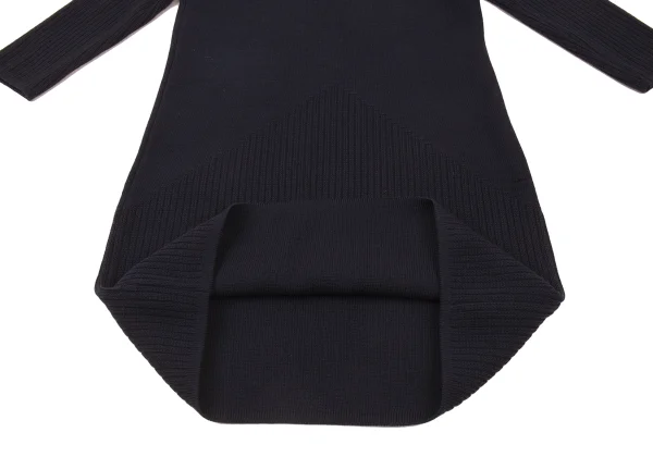 VALENTINO GARAVANI Rib Sleeve Switching Knit Dress K-176154_011