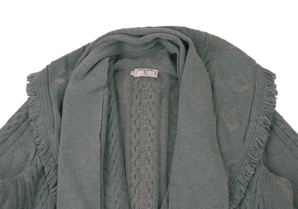 VALENTINO GARAVANI Stole Design Cable Knit Cardign K-176155_004