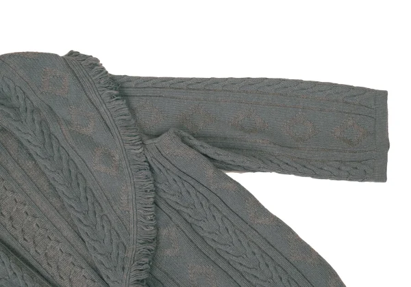 VALENTINO GARAVANI Stole Design Cable Knit Cardign K-176155_008