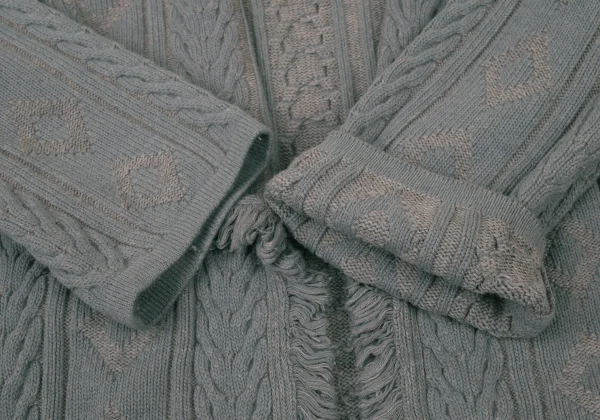 VALENTINO GARAVANI Stole Design Cable Knit Cardign K-176155_009