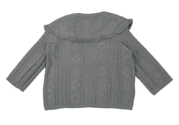 VALENTINO GARAVANI Stole Design Cable Knit Cardign K-176155_012