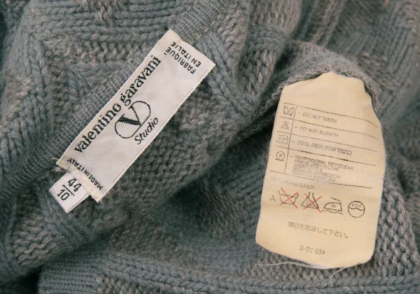 VALENTINO GARAVANI Stole Design Cable Knit Cardign K-176155_015