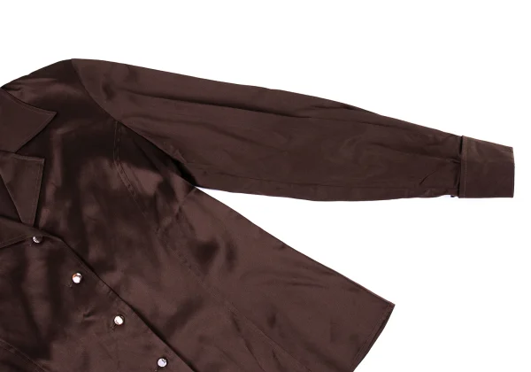 VAL VALENTINO GARAVANI Silk Satin Cuffed Shirt K-176158_006