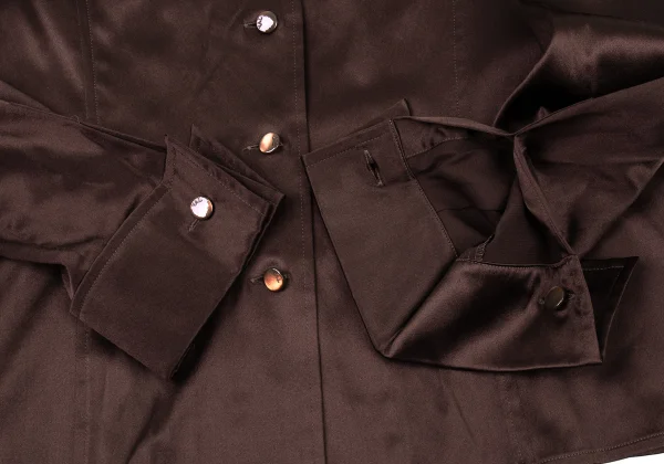 VAL VALENTINO GARAVANI Silk Satin Cuffed Shirt K-176158_007