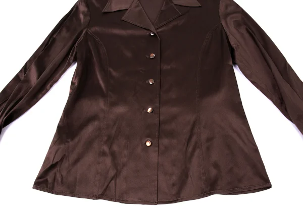 VAL VALENTINO GARAVANI Silk Satin Cuffed Shirt K-176158_008