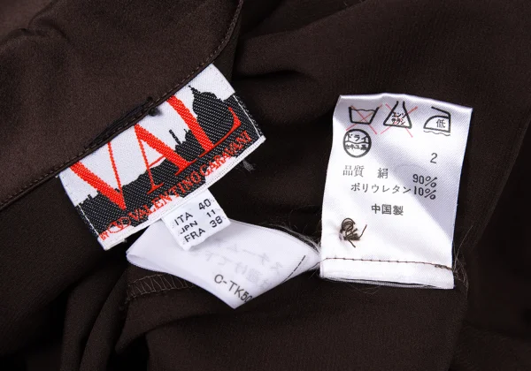 VAL VALENTINO GARAVANI Silk Satin Cuffed Shirt K-176158_013