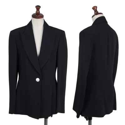 GIANFRANCO FERRE STUDIO Acetate Rayon Peaked Lapel Jacket