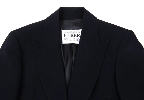 GIANFRANCO FERRE STUDIO Acetate Rayon Peaked Lapel Jacket K-176159_003
