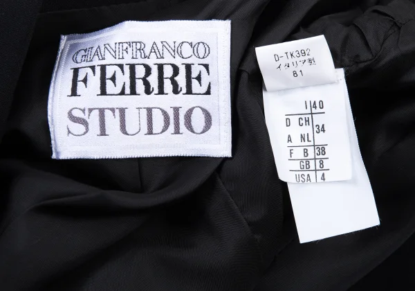 GIANFRANCO FERRE STUDIO Acetate Rayon Peaked Lapel Jacket K-176159_013