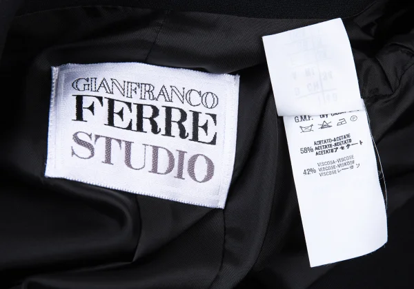 GIANFRANCO FERRE STUDIO Acetate Rayon Peaked Lapel Jacket K-176159_014