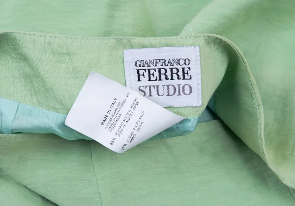 GIANFRANCO FERRE STUDIO Slit Linen Blend Skirt K-176161_011