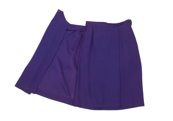 STUDIO 0001 BY FERRE Acetate Blend Wrap Design Skirt K-176164_006