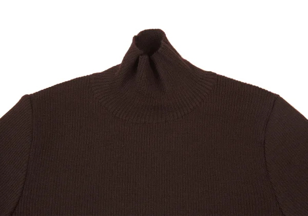 GIANFRANCO FERRE Slit Mock Neck Rib Knit Top K-176165_003