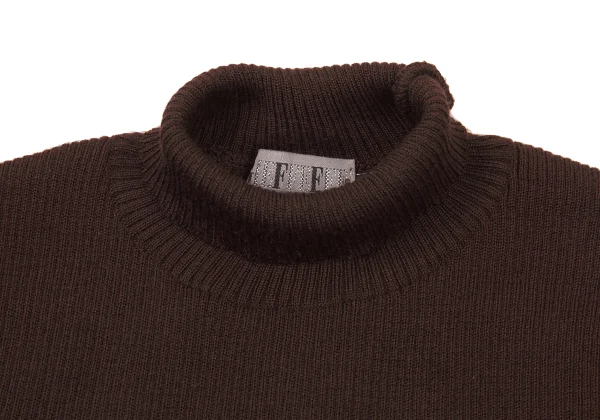 GIANFRANCO FERRE Slit Mock Neck Rib Knit Top K-176165_004