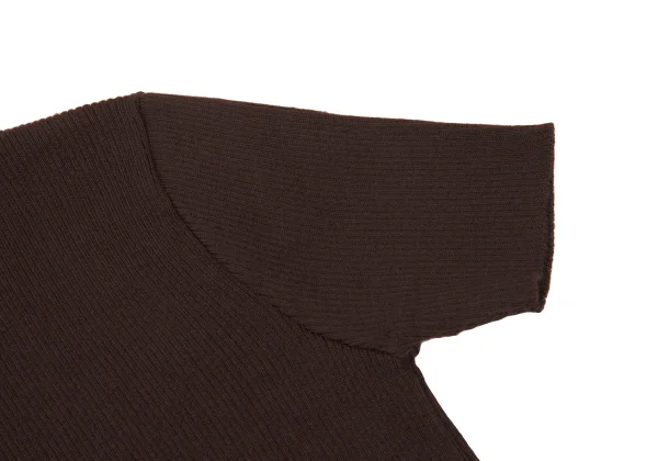 GIANFRANCO FERRE Slit Mock Neck Rib Knit Top K-176165_005