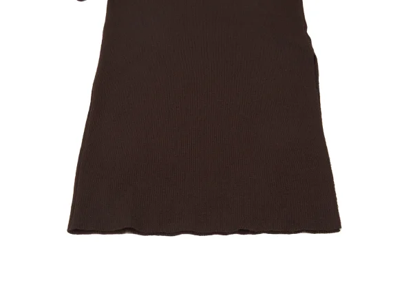 GIANFRANCO FERRE Slit Mock Neck Rib Knit Top K-176165_006