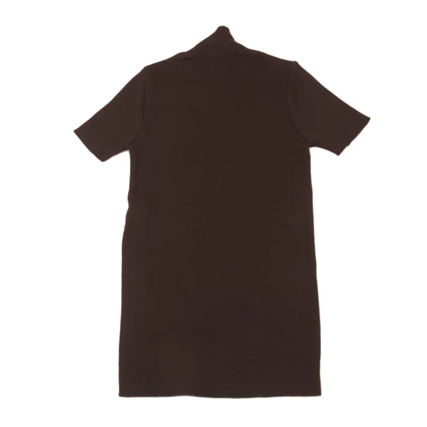 GIANFRANCO FERRE Slit Mock Neck Rib Knit Top K-176165_008