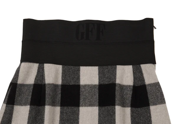 GIANFRANCO FERRE Waist Switching Check Skirt K-176168_003