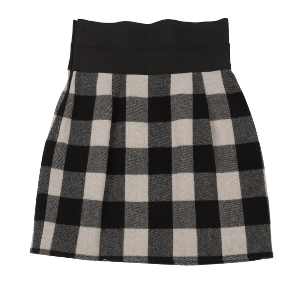 GIANFRANCO FERRE Waist Switching Check Skirt K-176168_011