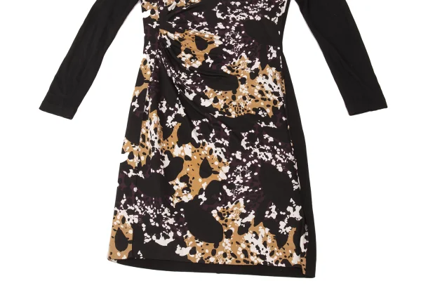 DIANE VON FURSTENBERG Graphic Print Switching Tuck Dress K-176169_009