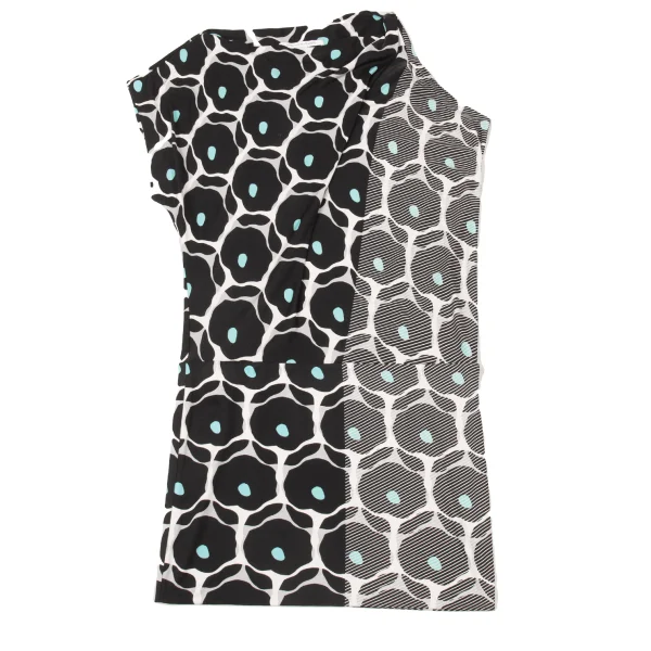 DIANE VON FURSTENBERG Graphic Print Asymmetrical Dress K-176170_002