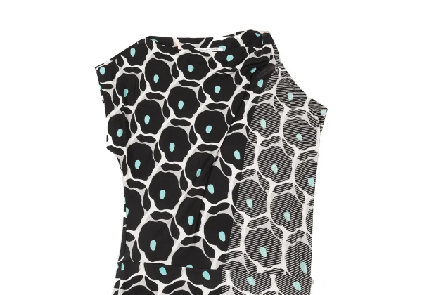 DIANE VON FURSTENBERG Graphic Print Asymmetrical Dress K-176170_003