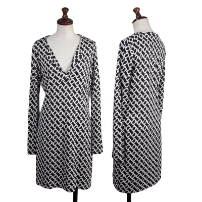 DIANE VON FURSTENBERG Geometric Print Skipper Tunic
