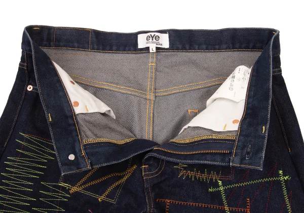 eYe JUNYA WATANABE MAN COMME des GARCONS Colorful Stitched Pocket Detailing Jeans K-176173_006