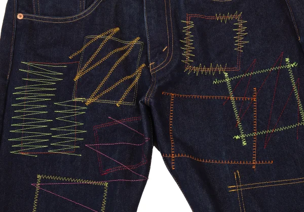 eYe JUNYA WATANABE MAN COMME des GARCONS Colorful Stitched Pocket Detailing Jeans K-176173_007