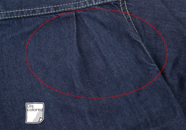 COMME des GARCONS HOMME Switching Check Dyed Denim Shirt K-176176_013
