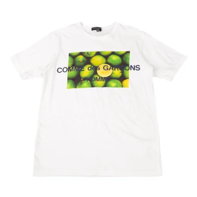 COMME des GARCONS HOMME Lime Logo T-shirt