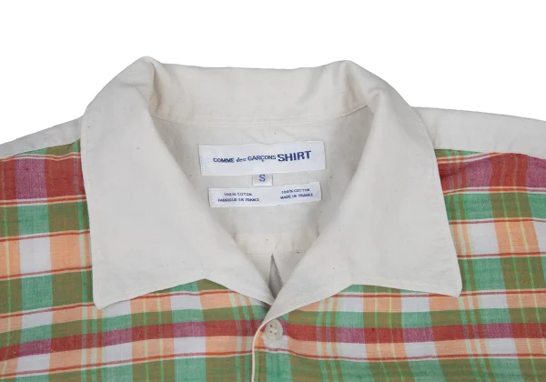 COMME des GARCONS SHIRT Check Switching Short Sleeve Shirt K-176182_005
