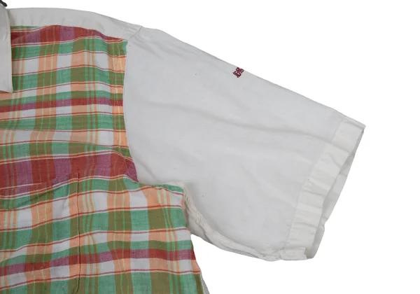 COMME des GARCONS SHIRT Check Switching Short Sleeve Shirt K-176182_006