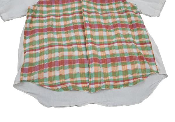 COMME des GARCONS SHIRT Check Switching Short Sleeve Shirt K-176182_008