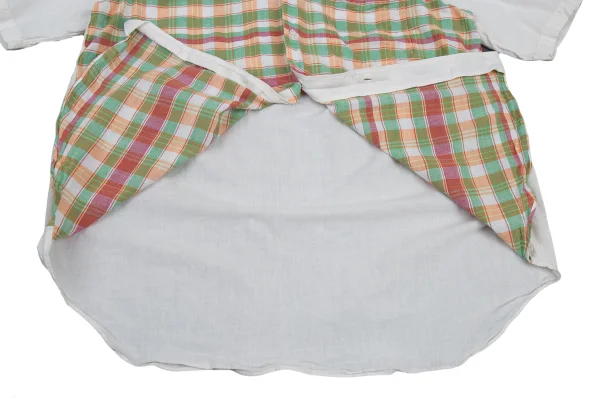 COMME des GARCONS SHIRT Check Switching Short Sleeve Shirt K-176182_010