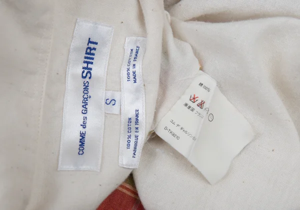COMME des GARCONS SHIRT Check Switching Short Sleeve Shirt K-176182_015