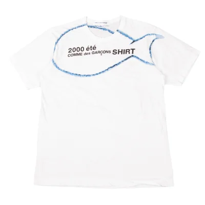 COMME des GARCONS SHIRT Fish Print Logo T-shirt