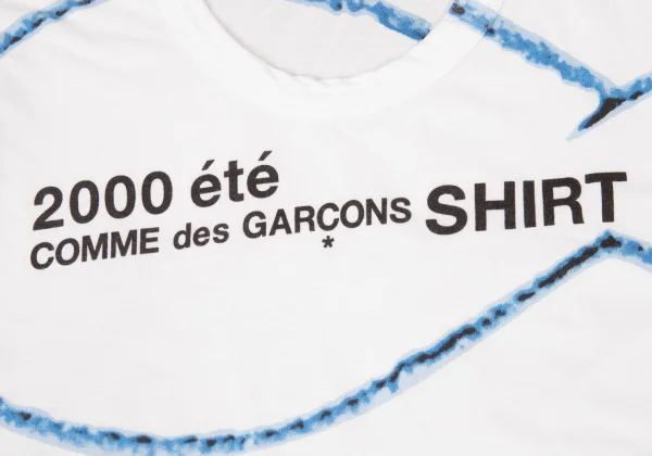 COMME des GARCONS SHIRT Fish Print Logo T-shirt K-176183_004