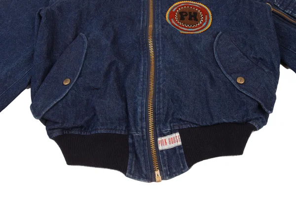 PINK HOUSE Patches Denim MA-1 Bomber Jacket K-176185_010