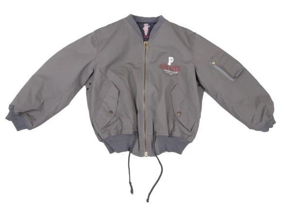 PINK HOUSE Logo Print MA-1 Blouson K-176186_002