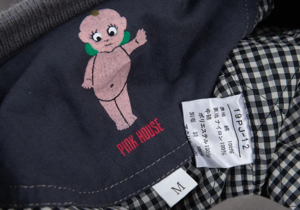 PINK HOUSE Logo Print MA-1 Blouson K-176186_019
