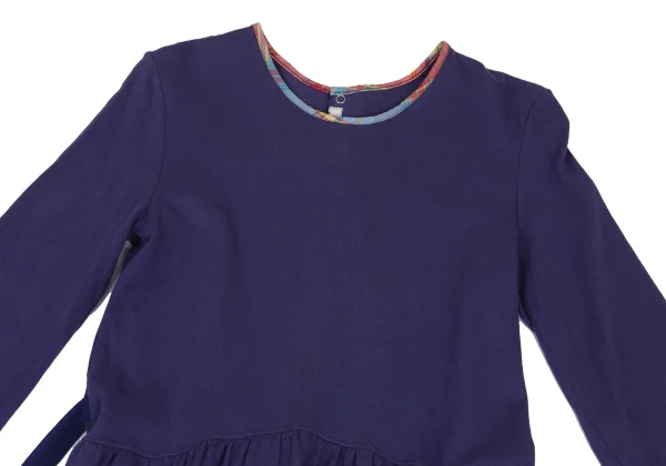 PINK HOUSE Check Taping Cotton Knit Dress K-176190_003