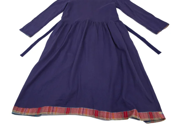 PINK HOUSE Check Taping Cotton Knit Dress K-176190_008