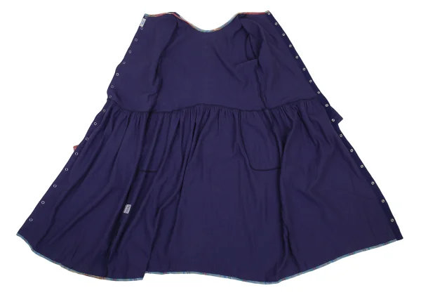 PINK HOUSE Check Taping Cotton Knit Dress K-176190_012