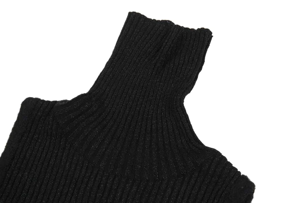 Jean Paul GAULTIER FEMME Lace Switching Lame Sleeveless Rib Knit Top K-176194_004