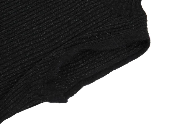 Jean Paul GAULTIER FEMME Lace Switching Lame Sleeveless Rib Knit Top K-176194_006