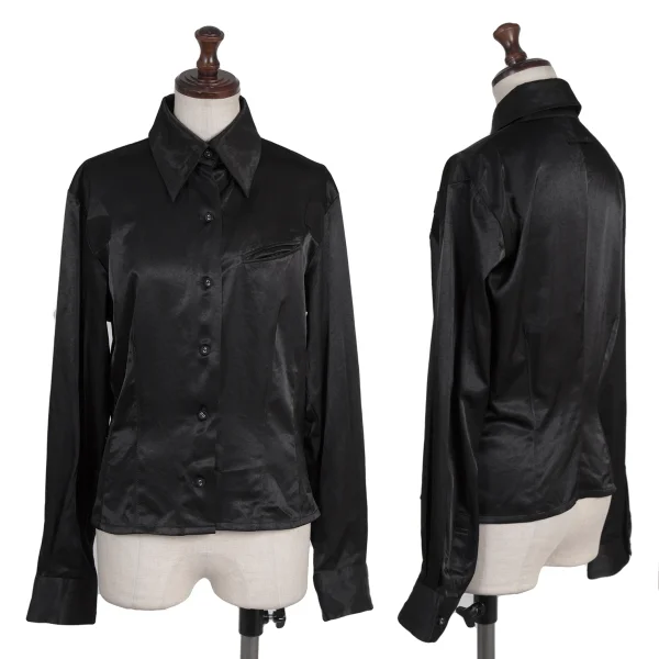 Jean Paul GAULTIER FEMME Patch Design Poly Shirt Black 40 K-176196_001